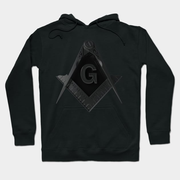 Stealth Square & Compass Masonic Freemason Hoodie by Master Mason Made